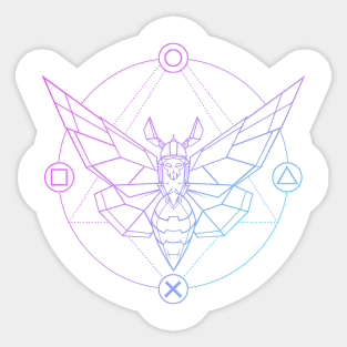 Cyber moth Sticker